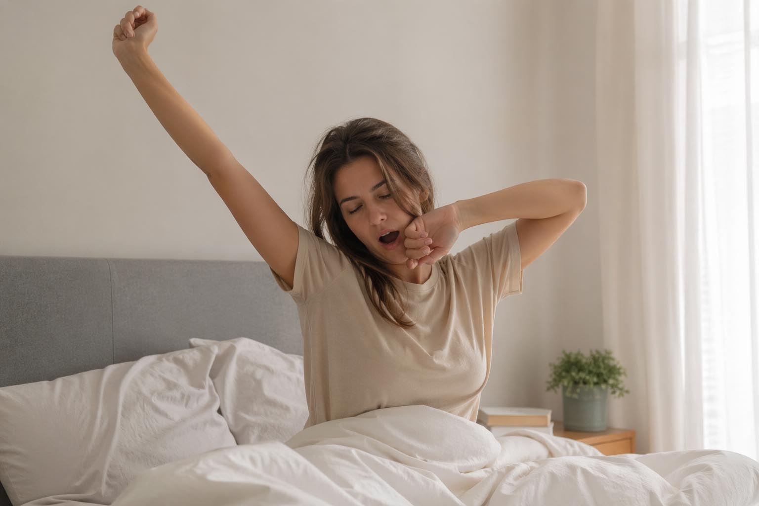 umorna zena ujutru, tezina u telu, los san, jutarnji umor, budjenje, laganica, laganica.rs