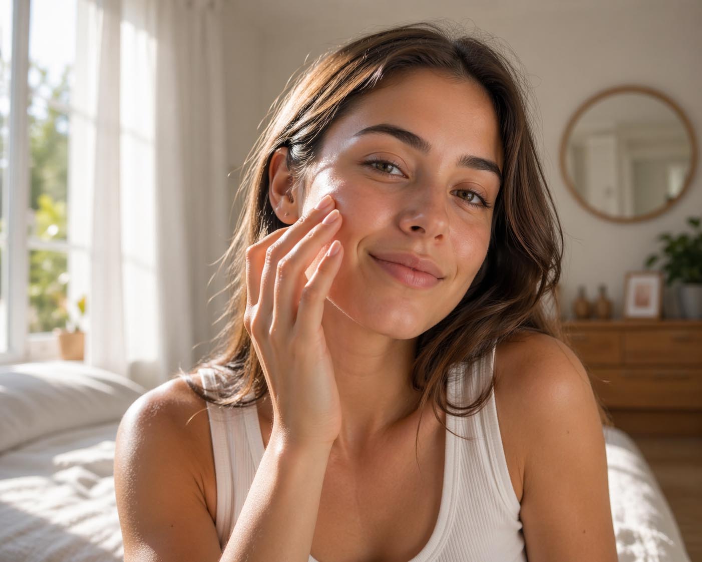 zena na suncu bez zastite, starenje koze, UV zracenje, bore, nega lica, laganica, laganica.rs