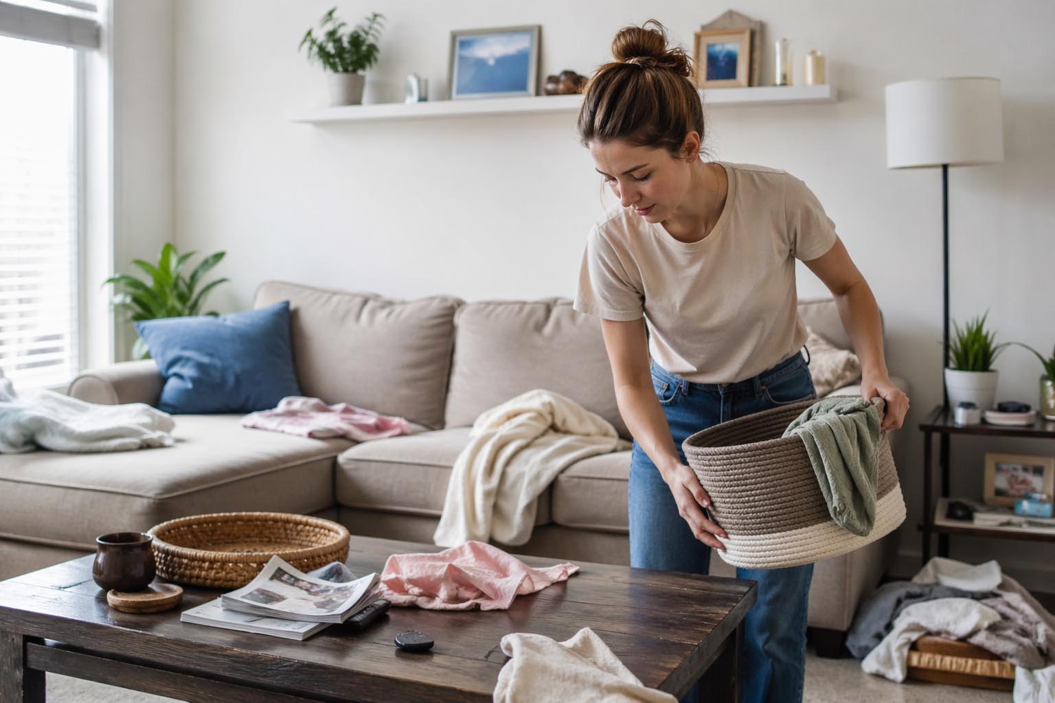 neuredan dom, ciscenje kuce, organizacija prostora, zena sredjuje stan, odrzavanje doma, laganica, laganica.rs