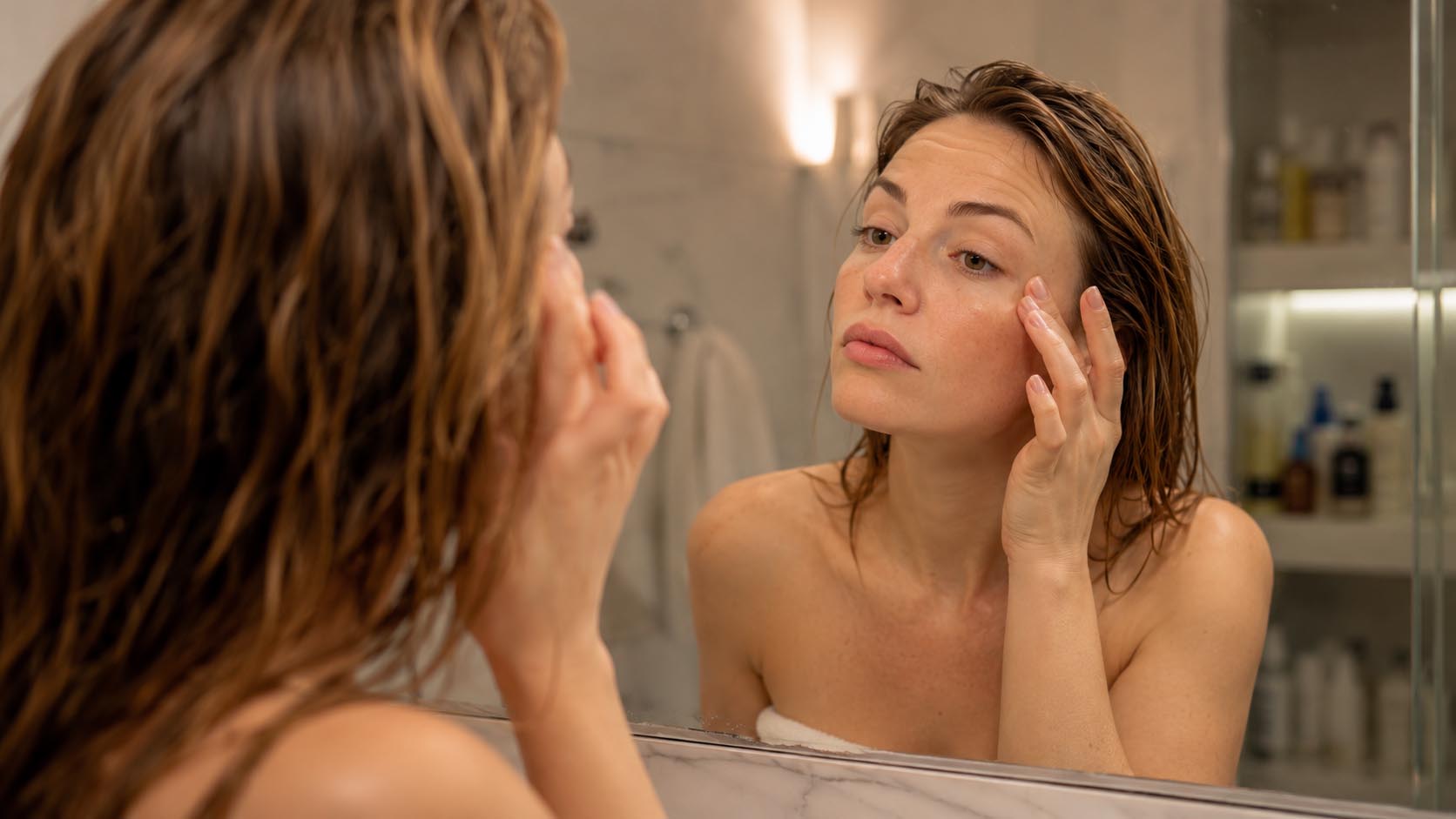 sitne linije lice, nega kože, beauty rutina, greške u kupatilu, umivanje lica, hidratacija kože, laganica.rs, laganica