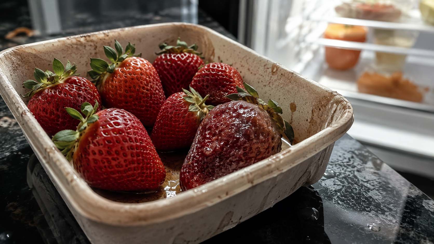 jagode brzo omekšaju, kako čuvati jagode, vlaga na jagodama, zašto jagode propadaju, čuvanje voća u frižideru, plesnive jagode, hrana i trikovi, laganica, laganica.rs