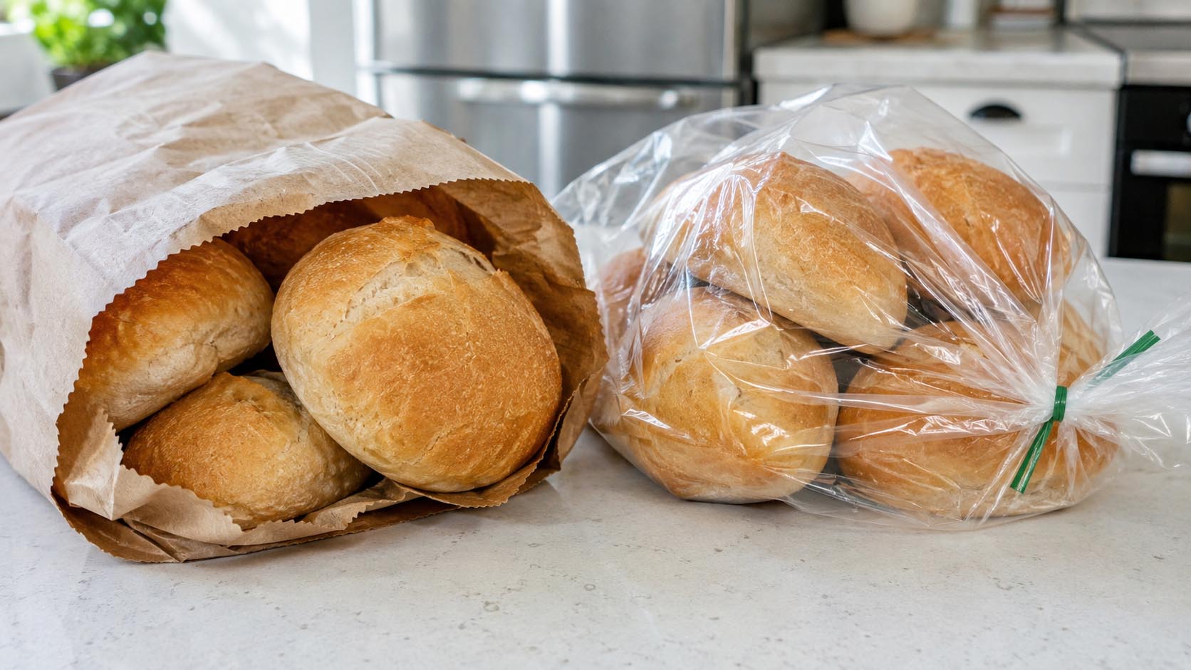 pecivo, papirna kesa, plastična kesa, čuvanje peciva, LAGANICA, LAGANICA.rs