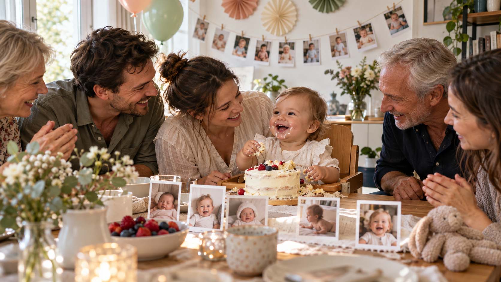 prvi rođendan bebe, rođendan kod kuće, jeftina proslava rođendana, ideje za prvi rođendan, dekoracija za prvi rođendan, porodična proslava, uspomene bebe, kućna proslava, laganica, laganica.rs
