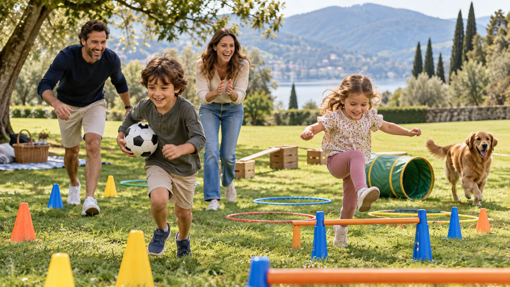 sportski dan za porodicu, porodične sportske igre, igre za celu porodicu, aktivnosti za porodicu, porodični vikend, igre sa loptom, sportske ideje, zabava za porodicu, laganica, laganica.rs