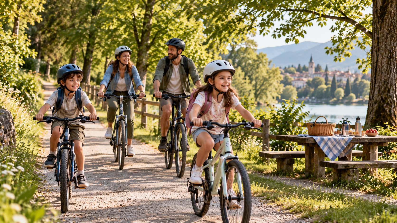 izlet biciklom sa decom, kratka biciklistička avantura, porodični izlet, vožnja biciklom, aktivnosti sa decom, biciklizam, mini piknik, porodične aktivnosti, laganica, laganica.rs