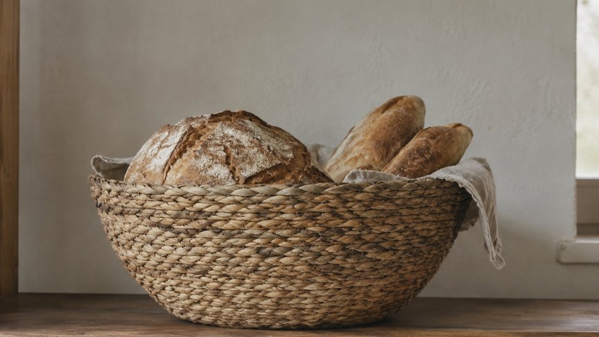korpa za hleb, održavanje korpe, drvena korpa, korpa od pruća, isušivanje materijala, pucanje drveta, čišćenje korpe, kuhinjski predmeti, laganica, laganica.rs, laganicars