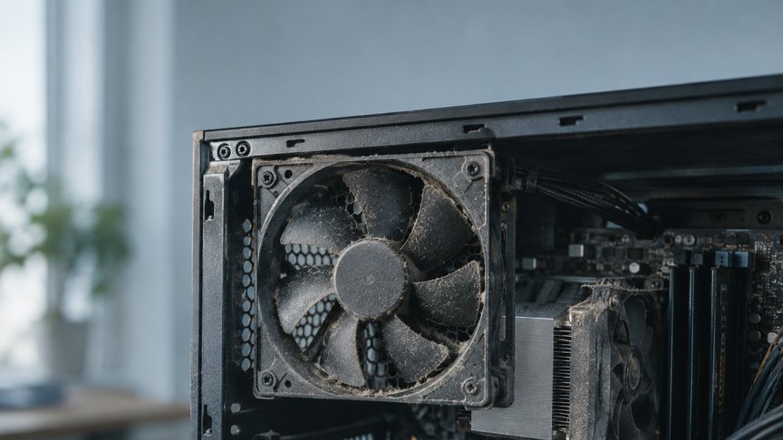 ventilator računara, buka računara, prašina u računaru, hlađenje računara, ležaj ventilatora, temperatura procesora, računar, kućište, laganica, laganica.rs, laganicars
