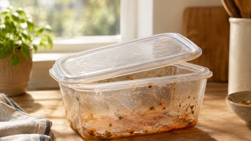plastična činija, miris u plastici, pranje posuđa, upijanje mirisa, kuhinjske posude, ogrebana plastika, plastične posude, laganica, laganica.rs, laganicars