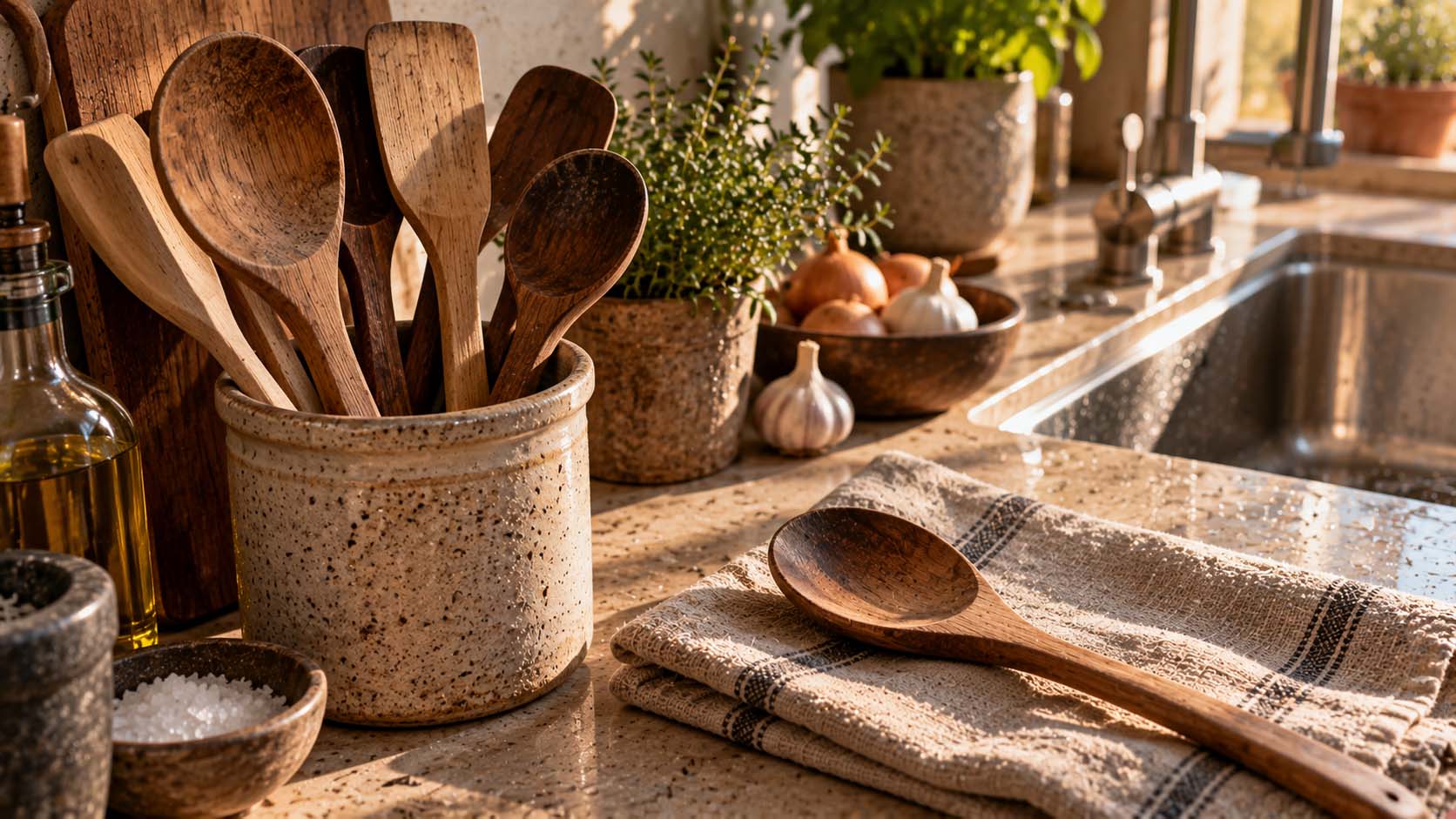 drvene varjače, neprijatan miris, drveni kuhinjski pribor, održavanje drveta, pranje varjača, vlaga u drvetu, masnoća, kuhinjski pribor, drvene varjače održavanje, laganica, laganica.rs