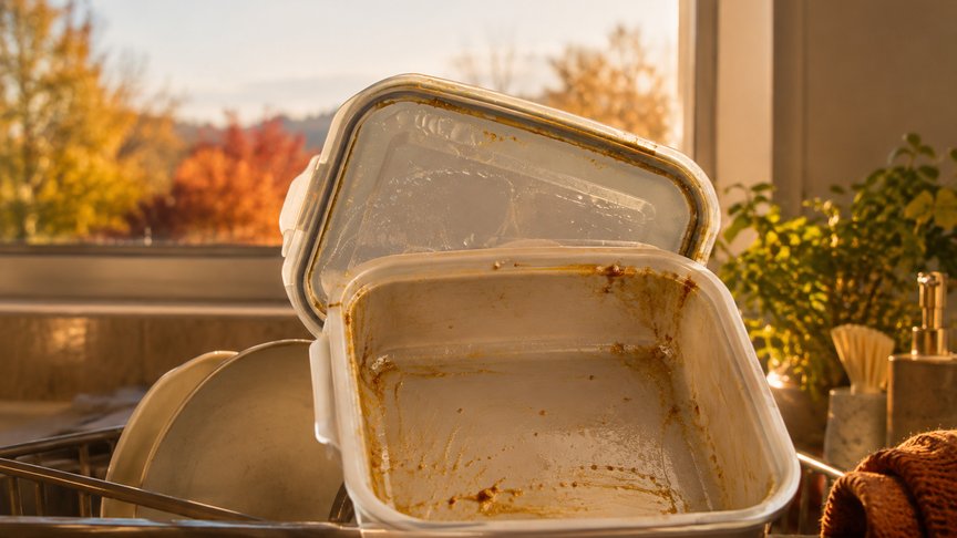 plastična kutija za ručak, masne naslage, plastika, pranje posuđa, deterdžent, kuhinja, ručak, domaćinstvo, laganica, laganica.rs, laganicars